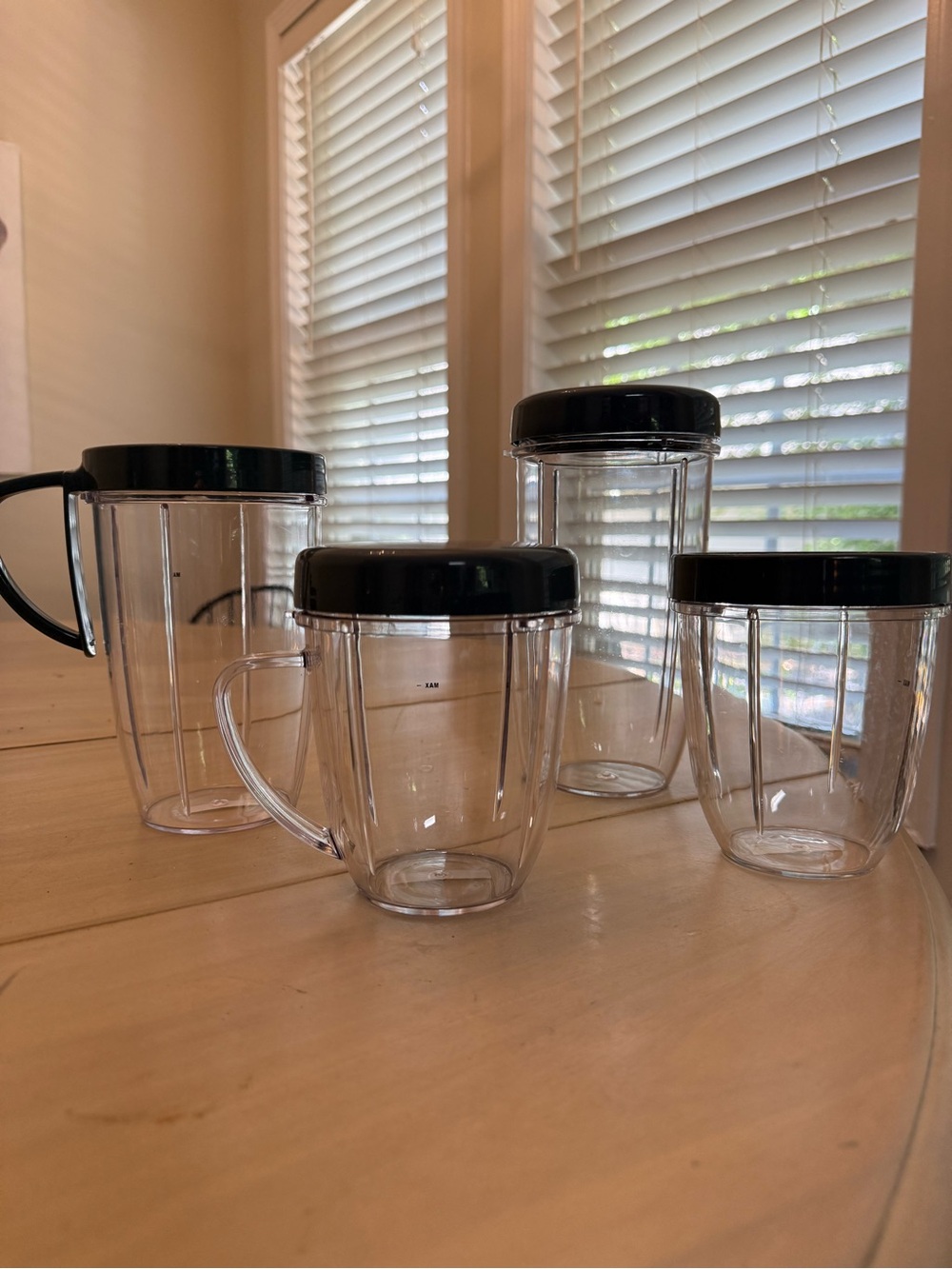 Clear NutriBullet Blender Cups - Set of 4